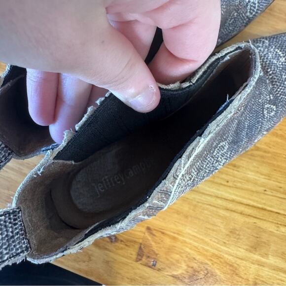 Jeffrey Campbell Snakeskin Reptile Leather Point Toe Ankle Boots Size 7 - Picture 3 of 5